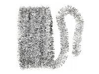 Girlanda za božično drevo srebrna 2m