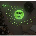 Fluorescentne božične nalepke za okna