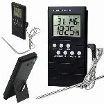 LCD kuhinjski termometer s sondo 95cm do 300°C za meso