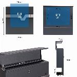 Poštni nabiralnik z režo za časopis antracit + inox mehko zapiranje V60