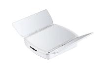 USB touch LED zložljivo osvetljeno kozmetično ogledalo in organizator s 5x poveč