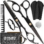 PRO frizerski set inox škarij + dodatki