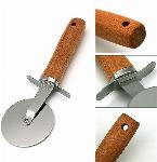 Inox nož za pico 19cm vrtljivi lesen ročaj