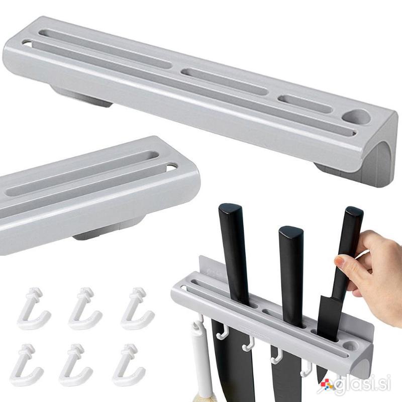 Samolepilno stensko držalo za nože in organizer 26cm