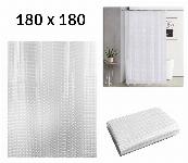 Univerzalna 3D PEVA zavesa za tuš kabine in kadi 180x180cm