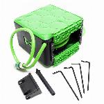 Samodejno izvlečna cev za vodo 30m do 24bar zelena