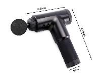 Aku. brezžična masažna pištola 4 glave - masažni aparat 6 stopenj