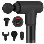 Aku. brezžična masažna pištola 4 glave - masažni aparat 6 stopenj