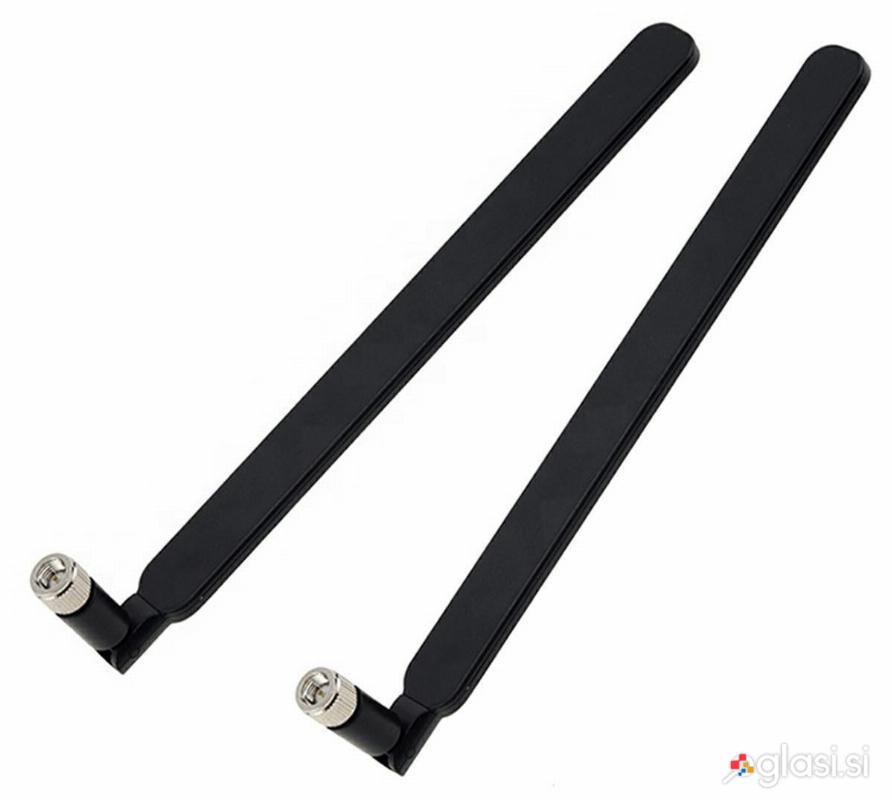 Set dveh anten za router LTE 8dBi usmerjevalnik 19cm črna