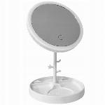 USB aku. touch kozmetično ogledalo za ličenje z LED osvetlitvijo + organizator