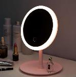 USB aku. touch kozmetično ogledalo za ličenje z LED osvetlitvijo + organizator