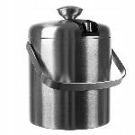 Inox set posode za led - vedro 1,3L + klešče + žlica