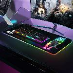 Osvetljena XL LED RGB računalniška podloga za miško in tipkovnico 80x30cm MIX AN