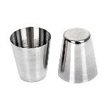 Set 4 inox prenosnih kozarcev 30ml + torbica