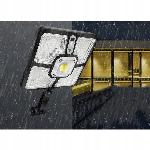 Solarna cestna 220 SMD+15 COB LED svetilka s PIR sezorjem črna + daljinec