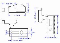 LED 3 SMD svetilka za omarice