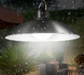 2x solarna viseča 80W LED svetilka hladno bela 3600mAh IP44