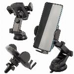 2v1 univerzalni teleskopski nastavljiv avto nosilec za telefon s priseskom