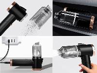 Akumulatorski zložljiv HEPA avtomobilski sesalnik brez vrečke 2000mAh USB