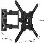 Univerzalni močan gibljiv TV nosilec 32-58" do 27kg