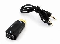 Adapter pretvornik iz HDMI na VGA + avdio AUX kabel 2