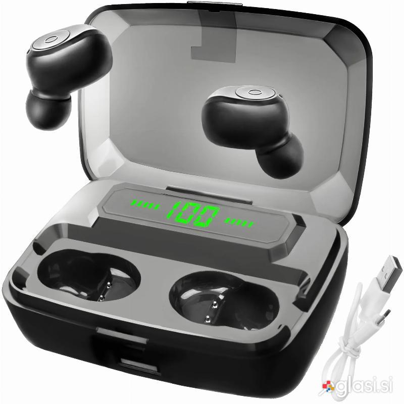 2v1 Bluetooth 4.1 brezžične slušalke in power bank 2200mAh