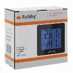 Večfunkcijski elektronski LCD termometer črn