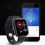 LCD pametna ura silikonska zapestnica Android in iOS L18 bela bluetooth