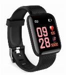 LCD pametna ura silikonska zapestnica Android in iOS M116 črna bluetooth
