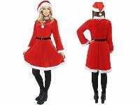 Univerzalni božični 3 delni kostum gospa božiček