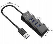 4 vratni USB 3.0 razdelilnik priklopna postaja razdelilec + adapter