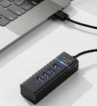 4 vratni USB 3.0 razdelilnik priklopna postaja razdelilec + adapter