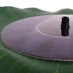 Solarna plavajoča vrtna fontana na listu - črpalka za ribnike