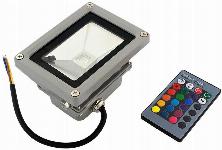 Zunanji LED RGB reflektor + daljinski upravljalnik 10W IP65