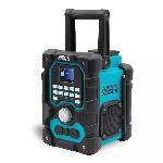 Sas+all PRO 18V akumulatorski gradbeni FM radio DAB+ Bluetooth 5.0 USB AUX LCD
