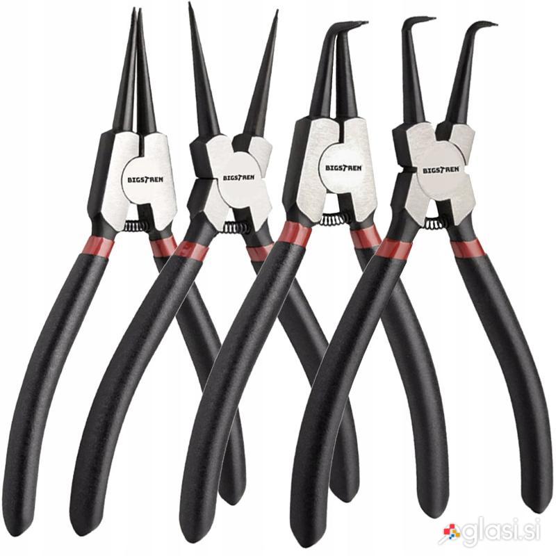 Set 4 klešč za odstranjevanje seger obročkov 170mm
