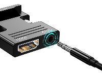 Adapter pretvornik iz HDMI v VGA + avdio AUX