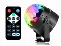 Disko LED RGB projektor svetlobni efekt + daljinec
