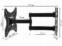 Univerzalni gibljiv TV nosilec LCD 14-55" do 35kg