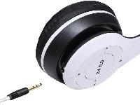 Bluetooth brezžične slušalke bele FM SD MP3 + mikrofon