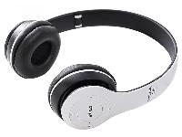 Bluetooth brezžične slušalke bele FM SD MP3 + mikrofon