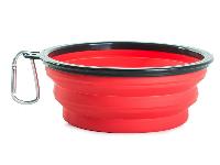 Zložljiva silikonska posoda za pse 0,8L