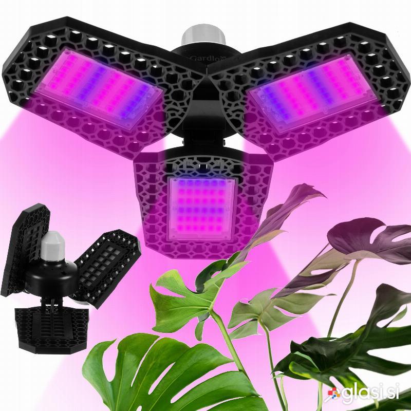 id-1004 Žarnica 108 LED UV za vzgojo rastlin 8W E27