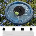 LED RGB solarna plavajoča vrtna fontana - črpalka za ribnike