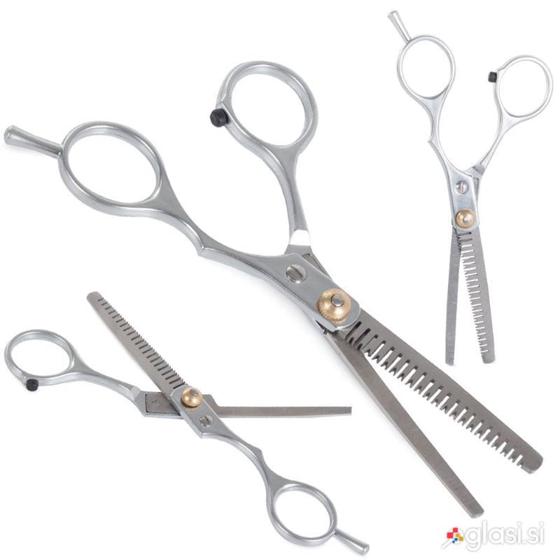 Inox frizerske škarje 150mm za redčenje las ravne