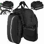 3v1 zložljiva kolesarska torba za prtljažnik kolesa - vodoodporna
