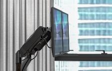 Univerzalni gibljiv nosilec za dva monitorja do 27"