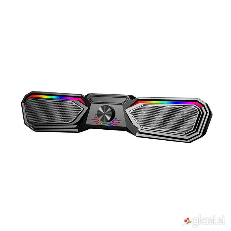 Brezžični USB bluetooth zvočnik RGB LED FM