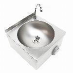 Stenski inox umivalnik z vklopom na koleno + armatura