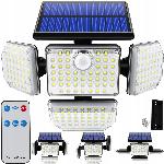 LED SMD 171 solarna svetilka s senzorjem gibanja 2400mAh IP65